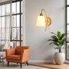 Avior Modern Design Wall Light/Wall Lamp for Bedroom, Living Room & Drawing Room (Gold)