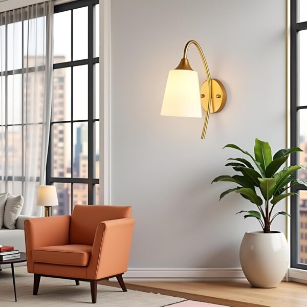 Avior Modern Design Wall Light/Wall Lamp for Bedroom, Living Room & Drawing Room (Gold)