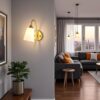 Avior Modern Design Wall Light/Wall Lamp for Bedroom, Living Room & Drawing Room (Gold)