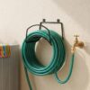 B2B Moradabad Handicrafts Premium Wall Mounted Garden Hose Storage Rack B2B Moradabad Handicrafts Premium Wall Mounted Garden Hose Storage Rack Heavy Duty Metal Hose Organizer Stand Rust Resistant Outdoor Hose Holder with Support Frame Patio Watering Hoses & Accessories