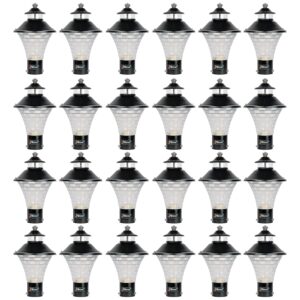 BENE Geruit Outdoor Lamp (Black, 18 Cms, Pack of 24 Pcs)