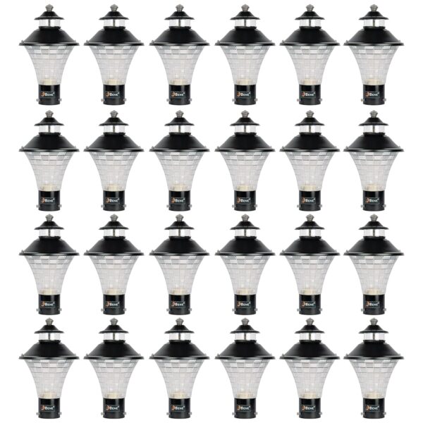 BENE Geruit Outdoor Lamp (Black, 18 Cms, Pack of 24 BENE Geruit Outdoor Lamp (Black, 18 Cms, Pack of 24 Pcs)