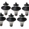 BENE ® Garden Nice Light (Black, 16 cm) - Pack of 6 Pcs.