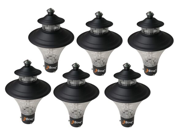 BENE ® Garden Nice Light (Black, 16 cm) - Pack of 6 Pcs.
