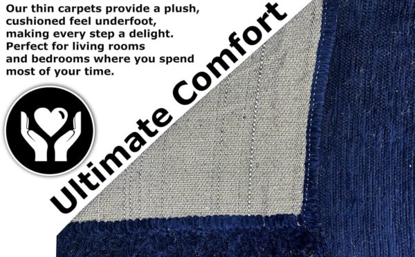 BSB-Home-Designer-Superfine-Chenille-Carpet-500-GSM-Velvet-CarpetArea-RugDurries-with-Fine-Gold-Yarn-for-Living-Room-Bedroom-Runner-122-x-183-cm-or-4x6-ft-Blue.jpg BSB Home Designer Superfine Chenille Carpet | 500 GSM Velvet Carpet/Area Rug/Durries with Fine Gold Yarn for Living Room, Bedroom, Runner| 122 x 183 cm or 4x6 ft, Blue