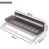 Bathroom Shelf Storage Rack with Towel Holder – Self Adhesive Wall Mount Kitchen & Bathroom Organizer, Plastic Storage Shelf for Shampoo, Towels & Accessories | No Drilling (Pack of 1)