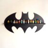 Batman Design | Decorative Floating | Wooden Wall Shelf | Decorations for Bedroom | Wall Artwork | Shelving Baby | Children Room | Kids Baby Shower Gift - Black