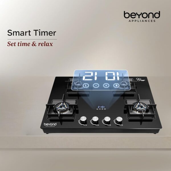 Beyond-Appliances-Solaria-4-Full-Brass-Burner-Smart-Gas-Stove-Auto-Ignition-Digital-Timer-Flame-Failure-Device-Toughened-Glass-ISI-Certified-LPG-PNG-Compatible-Cooktop-PAN-India-Service.jpg Beyond Appliances Solaria 4 Full Brass Burner Smart Gas Stove Auto Ignition | Digital Timer | Flame Failure Device | Toughened Glass | ISI Certified | LPG & PNG Compatible Cooktop | PAN India Service