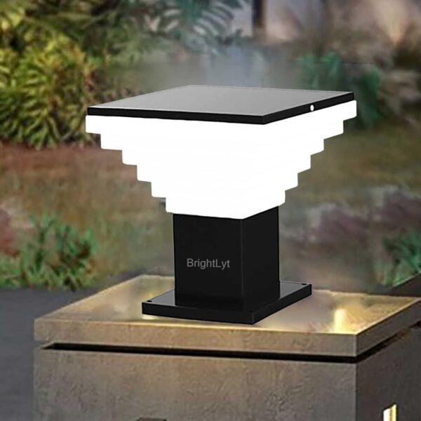 BrighLyt Waterproof Outdoor Gate Light for Home Entrance, Decorative Garden Lamp, Rustproof Gate Lamp, Pillar for Patio & Boundary Wall (GL30, Pack of 1)