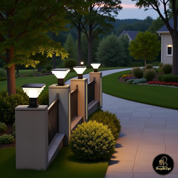 BrighLyt Waterproof Outdoor Gate Light for Home Entrance, Decorative Garden Lamp, Rustproof Gate Lamp, Pillar for Patio & Boundary Wall (GL30, Pack of 1)