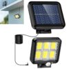 Bright Outdoor Solar Lights with Motion Sensor Solar Powered Wireless Bright Outdoor Solar Lights with Motion Sensor Solar Powered Wireless Waterproof Night Spotlight for Outdoor/Garden Wall, Solar Lights for Home (with Remote)