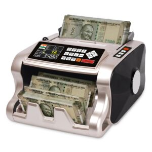 Brontix B-400 Money Counting Machine with Mix Note Count | Brontix B-400 Money Counting Machine with Mix Note Count | High-Speed Note & Cash Counting Machine | Heavy Duty Currency Counting Machine with UV/MG/IR Fake Note Detection and LCD Display