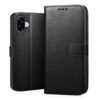 CEDO Flip Cover for Samsung Galaxy A07 (4G) LTE / A07 (5G)/ F70E | Leather Finish | Inside Pockets & Inbuilt Stand | Shockproof Wallet Style Magnetic Closure Back Case Flipcover (Black)