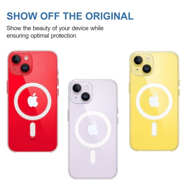CEDO-Magfit-Backcover-for-iPhone-1314-Mag-Safe-Wireless-Charging-Designed-with-Magnetic-Lock-Shockproof-Phone-Bumper-Transparent-Back-Case-Cover-Transparent.jpg CEDO Magfit Backcover for iPhone 13/14 | Mag-Safe Wireless Charging | Designed with Magnetic Lock Shockproof Phone Bumper Transparent Back Case Cover (Transparent)