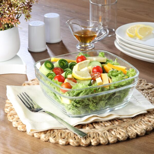 CELLO-Nadir-Square-Stackable-Bowl-1.1-Litre-17-cm-Multipurpose-Clear-Glass-Bowl-for-Kitchen-and-Table-Use.jpg CELLO Nadir Square Stackable Bowl 1.1 Litre 17 cm | Multipurpose Clear Glass Bowl for Kitchen and Table Use