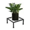 CINAGRO Anti Rust Square Metal Plant Stand (Black, Pack of 1) - 9.84 inches, Strong Durable Plant Stands for Outdoor Balcony, Indoor Living Room, Gamla Planters for Home Decor