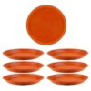 CINAGRO UV Treated 6.5 Inch Round Bottom Trays - Pack CINAGRO UV Treated 6.5 Inch Round Bottom Trays - Pack of 6, Fits 8 inch Round Pots, Gamla Saucer Plate, Durable Planter Drip Trays for Pots, Round Water Collection Plate for Indoor & Outdoor Plants