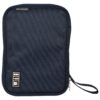 COSMUS Pro Gadget Organizer Case, Portable Zippered Pouch For All Small Gadgets, USB Cables etc Navy
