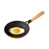 CUMIN CO. LITE Cast Iron Fry Pan | 20 cm, 0.8L | Induction Base Cookware | 5 Years Warranty | Non Toxic Non Stick Pan for Omelette | Chemical Free Coating | No Seasoning Needed | Mustard