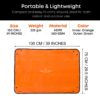 Casa De Amor Gardening Mat 75x100 cm | Waterproof & Foldable HDPE Mat with Snap Buttons | for Soil Mixing, DIY & Plant Care | Green-Orange (Pack of 1)