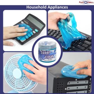Cleaning Gel for Car AC Vent Interior Dust Keyboard Cleaner Cleaning Gel for Car AC Vent Interior Dust Keyboard Cleaner Super Universal Car Interior, Keyboard, PC, Laptop, Electronic Gadget Cleaning Kit Car Cleaning Gel (Blue - 160 gm) (Pack of 2)