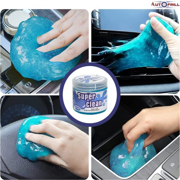 Cleaning Gel for Car AC Vent Interior Dust Keyboard Cleaner Super Universal Car Interior, Keyboard, PC, Laptop, Electronic Gadget Cleaning Kit Car Cleaning Gel (Blue - 160 gm) (Pack of 2)