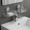 Clear-Suction-Cup-Sink-Rack-No-Drilling-Bathroom-Kitchen-Storage-Shelf-Transparent-Soap-Holder-Dispenser-Organizer-Rust-Proof-Plastic-Space-Saving.jpg Clear Suction Cup Sink Rack | No Drilling Bathroom & Kitchen Storage Shelf | Transparent Soap Holder & Dispenser Organizer | Rust-Proof Plastic & Space-Saving