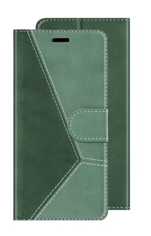 ClickCase Trend Series for Realme GT 2 Leather Wallet Flip ClickCase Trend Series for Realme GT 2 Leather Wallet Flip Case Magnetic Closure Flip Cover for for Realme GT 2 (Olive Green)