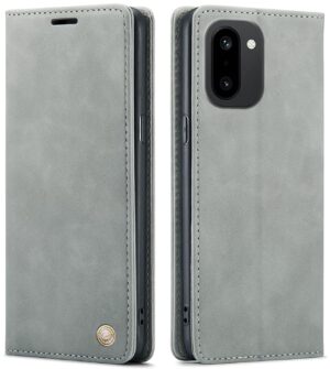 ClickCase for OnePlus 15R Sheepskin Series Faux Leather Wallet Flip ClickCase for OnePlus 15R Sheepskin Series Faux Leather Wallet Flip Case with Video Stand & Magnetic Closure Lightweight Flip Cover for OnePlus 15R (Grey)