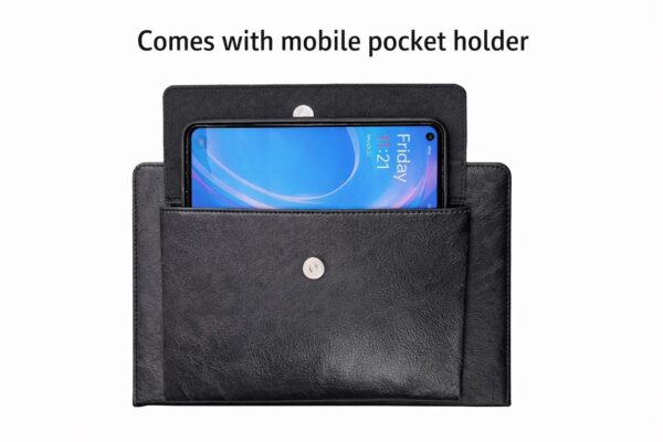 Colorcase Easy-to-Carry Tablet Case for Lenovo Tab M10 HD X306X Colorcase Easy-to-Carry Tablet Case for Lenovo Tab M10 HD X306X / X306F (10.1 Inch, 2020 2nd Gen) | Briefcase Style Cover with Handle | Premium Leather Finish | Shockproof Protective Cover (Black)