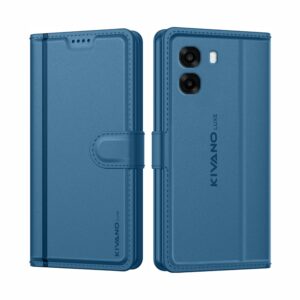 Compatible for Oppo A6S 5G / Oppo K14X 5G / Compatible for Oppo A6S 5G / Oppo K14X 5G / Oppo A6X 5G Artisanal Leather Wallet Case with Card Holder for Men Women, Magnetic Flip Folio Cover with Stand RFID Blocking Cell