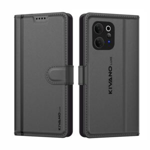 Compatible for Vivo V70 Elite 5G/ Vivo V70 5G Artisanal Compatible for Vivo V70 Elite 5G/ Vivo V70 5G Artisanal Leather Wallet Case with Card Holder for Men Women, Magnetic Flip Folio Cover with Stand RFID Blocking Cell
