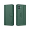 Compatible with Samsung M04 / Samsung F04 / Samsung A04e Artisanal Leather Wallet Case with Card Holder for Men Women, Magnetic Flip Folio Cover with Stand (Emerald Green)