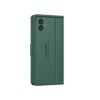 Compatible with Samsung M04 / Samsung F04 / Samsung A04e Artisanal Leather Wallet Case with Card Holder for Men Women, Magnetic Flip Folio Cover with Stand (Emerald Green)