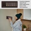 Copper Rose Gold Switch Stickers Embossed for Switch Board | Pack of 330 Stickers for Home Including Fan, Light and Many More