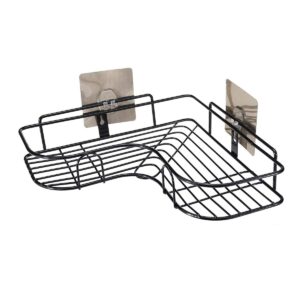 Corner Storage Rack | Adhesive No-Drill Wall Mounted Shelf for Bathroom & Kitchen | Rust-Resistant Organizer for Toiletries Spices & Accessories | Space-Saving Home Decor