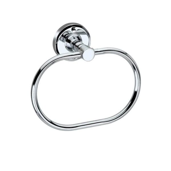 Cossimo? Stainless Steel Towel Ring for Bathroom/Wash Basin/Napkin-Towel Hanger/Bathroom Accessories (Chrome-Oval)- Set of 1 pcs