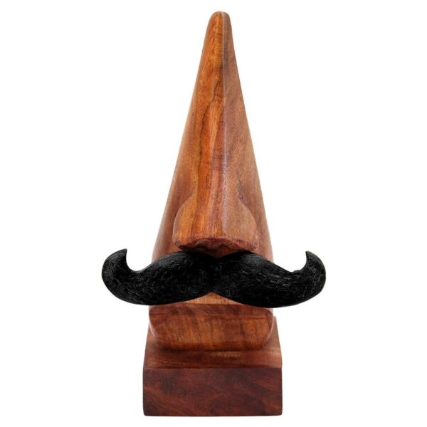 Craftland-Rosewood-Wooden-Brown-Handcrafted-Nose-Shaped-Goggle-SpectacleSpecs-Eyeglass-Holder-Stand-with-Black-Moustache-Black-Moutche.jpg Craftland Rosewood Wooden Brown Handcrafted Nose Shaped Goggle Spectacle/Specs Eyeglass Holder Stand with Black Moustache (Black Moutche)