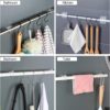 Crockett No Drill Curtain Rod Brackets No Drilling Self Adhesive Crockett No Drill Curtain Rod Brackets No Drilling Self Adhesive Curtain Rod Holder Hooks Nail Free Wall Hooks Curtain Hangers for Bathroom Shower, Window,Kitchen Home and Hotel (8 pcs Transparent)