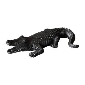 Crocodile Figurine Souvenirs Ornament Crafts Resin for Table Bedroom Balcony BlackHome & Garden|Home Dacor|Figurines|1 Crocodile Figurine