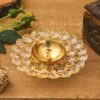 Crystal-Akhand-Diya-for-Decorations-Brass-Diya-for-Puja-Oil-Puja-Lamp-Decorations-Items-for-Home-Decor-and-Gifts-Golden-12-X-4-cm-Decor-Gifts.jpg Crystal Akhand Diya for Decorations - Brass Diya for Puja Oil Puja Lamp - Decorations Items for Home Decor and Gifts (Golden, 12 X 4 cm) - Decor - Gifts