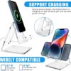 Crystal Clear Acrylic Mobile Stand for Desk | Transparent Phone Crystal Clear Acrylic Mobile Stand for Desk | Transparent Phone Holder for Office, Home, Study & Bedside | Durable Universal Cell Phone Stand Compatible with All Smartphones