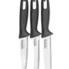 Crystal Stainless Steel Knife Set, Set of 3, Multicolour