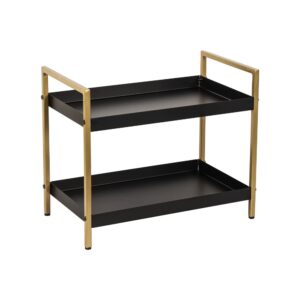 DECOWORLD || 2 Tier Multipurpose Countertop Organizer Rack || Multishelf Storage Stand for Kitchen, Bathroom or Dressing Table|| Spice Rack,Cosmetics Organizer or Bathroom Organizer