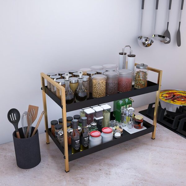 DECOWORLD-2-Tier-Multipurpose-Countertop-Organizer-Rack-Multishelf-Storage-Stand-for-Kitchen-Bathroom-or-Dressing-Table-Spice-RackCosmetics-Organizer-or-Bathroom-Organizer.jpg DECOWORLD || 2 Tier Multipurpose Countertop Organizer Rack || Multishelf Storage Stand for Kitchen, Bathroom or Dressing Table|| Spice Rack,Cosmetics Organizer or Bathroom Organizer