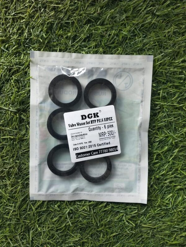 DGK® Valve Washer for HTP ASPEE PS16 & PS50 Sprayer Pump | Precision Fit Rubber Washer | High-Pressure Agriculture Pump Spare Part | Durable & Leak-Proof