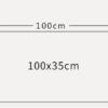 DOCAT Dust-Proof Microwave Oven Cover for Kitchen Decor Durable Modern Design Kitchen Accessories - 100 * 35cm (Plant)