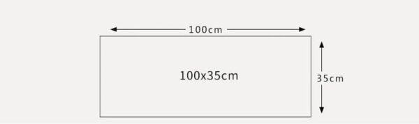 DOCAT Dust-Proof Microwave Oven Cover for Kitchen Decor Durable Modern Design Kitchen Accessories - 100 * 35cm (Plant)