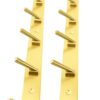 DOCOSS-Pack of 2-Deluxe Gold 6 Pin Metal Cloth Wall Hanger DOCOSS-Pack of 2-Deluxe Gold 6 Pin Metal Cloth Wall Hanger for Clothes Hanging Door Hangers Cloth Hook Bathroom Hooks Rail for Clothes,Towel Bathroom Accessories