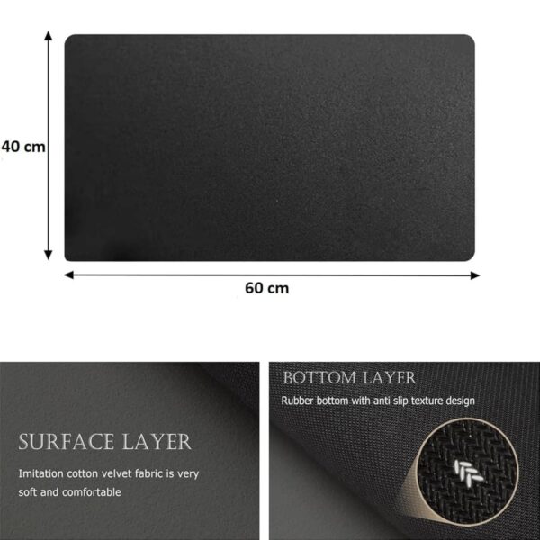Desi BAE Water Absorbing Kitchen Mat for Wet Utensils | Kitchen Dry Mat for Dish Drying | Anti Slip Kitchen Carpet for Sink Counter | Quick Dry Rubber Mat for Home Kitchen